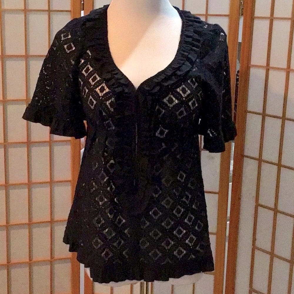 Nannette Laporte lace top Size 4 , hardly worn excellent condition